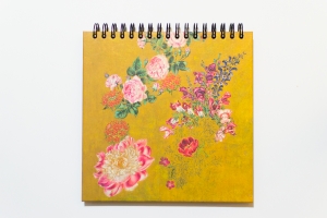 "Flowers on a Yellow Background" Notebook