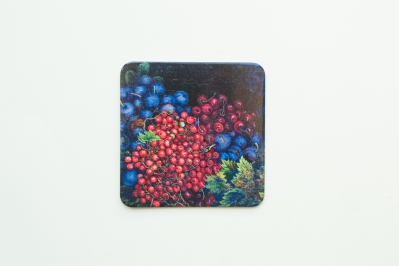 "Currents and Grapes" Coaster